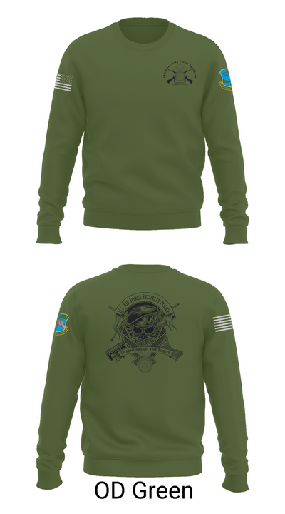 380th Security Police Squadron 85446587 Crew Neck Sweatshirt - 45