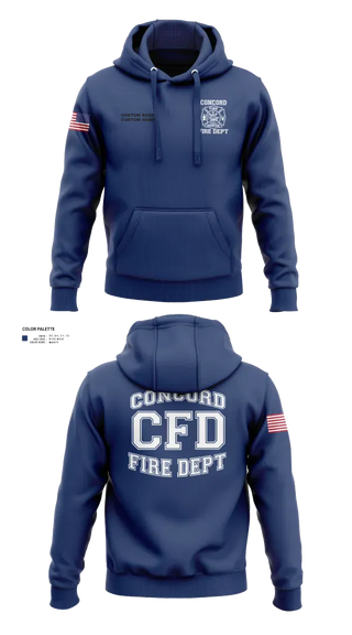 Hoodie, Concord Fire Department, Fire Department, Teamtime, Team time, sublimation, custom sports apparel, team uniforms, spirit wear, spiritwear, sports uniforms, custom shirts, team store, custom team store, fundraiser sports, apparel fundraiser