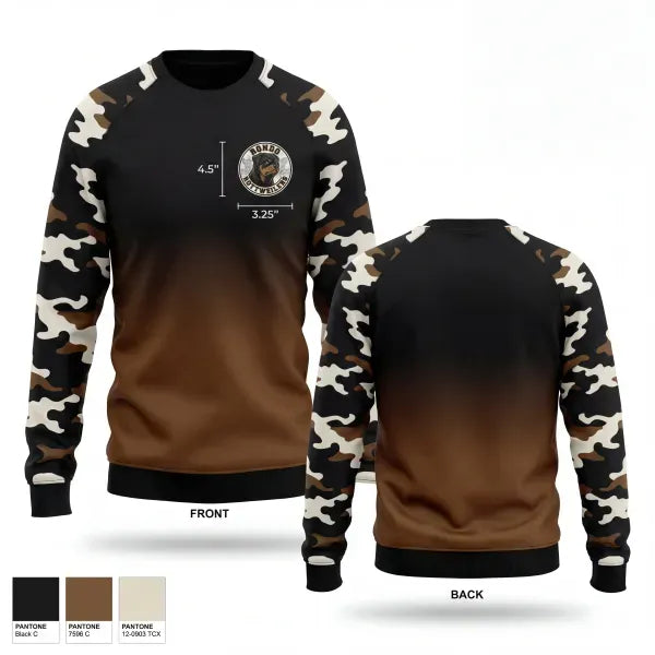 Crew Neck Sweatshirt, Rondo Rottweilers, Men's Basketball, Teamtime, Team time, sublimation, custom sports apparel, team uniforms, spirit wear, spiritwear, sports uniforms, custom shirts, team store, custom team store, fundraiser sports, apparel fundraiser