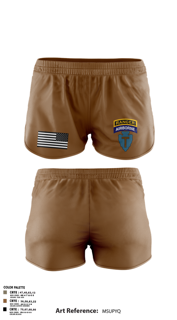 Ranger Panties, 1-143rd airborne infantry regiment, , Teamtime, Team time, sublimation, custom sports apparel, team uniforms, spirit wear, spiritwear, sports uniforms, custom shirts, team store, custom team store, fundraiser sports, apparel fundraiser
