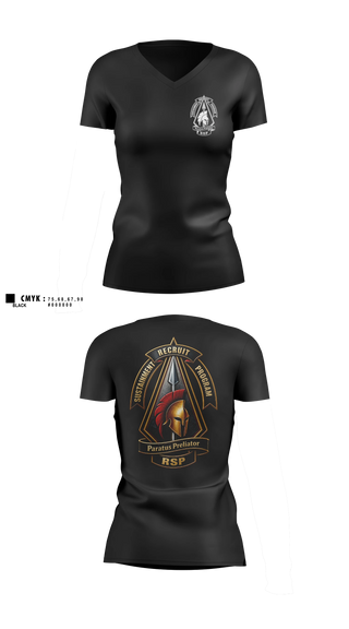 Womens Short Sleeve Vneck Shirt, DET 3, INARNG R&R BN, National Guard, Teamtime, Team time, sublimation, custom sports apparel, team uniforms, spirit wear, spiritwear, sports uniforms, custom shirts, team store, custom team store, fundraiser sports, apparel fundraiser