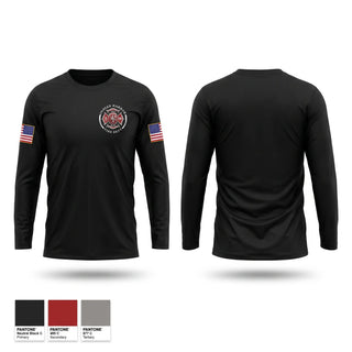 Long Sleeve Performance Shirt, Indian Harbor Volunteer Fire Department, Fire Department, Teamtime, Team time, sublimation, custom sports apparel, team uniforms, spirit wear, spiritwear, sports uniforms, custom shirts, team store, custom team store, fundraiser sports, apparel fundraiser