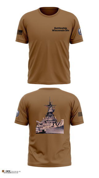 Short Sleeve Performance Shirt, Battleship Wisconsin Div, Navy, Teamtime, Team time, sublimation, custom sports apparel, team uniforms, spirit wear, spiritwear, sports uniforms, custom shirts, team store, custom team store, fundraiser sports, apparel fundraiser
