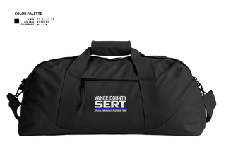 Duffle Bag, Vance County Sheriff Office S.E.R.T, Police, Teamtime, Team time, sublimation, custom sports apparel, team uniforms, spirit wear, spiritwear, sports uniforms, custom shirts, team store, custom team store, fundraiser sports, apparel fundraiser