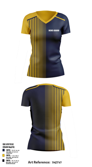 Womens Short Sleeve Vneck Shirt, DCHS guard, Spirit Store, Teamtime, Team time, sublimation, custom sports apparel, team uniforms, spirit wear, spiritwear, sports uniforms, custom shirts, team store, custom team store, fundraiser sports, apparel fundraiser