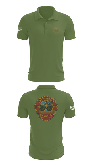 Short Sleeve Performance Polo, Simmonsville VFD, , Teamtime, Team time, sublimation, custom sports apparel, team uniforms, spirit wear, spiritwear, sports uniforms, custom shirts, team store, custom team store, fundraiser sports, apparel fundraiser