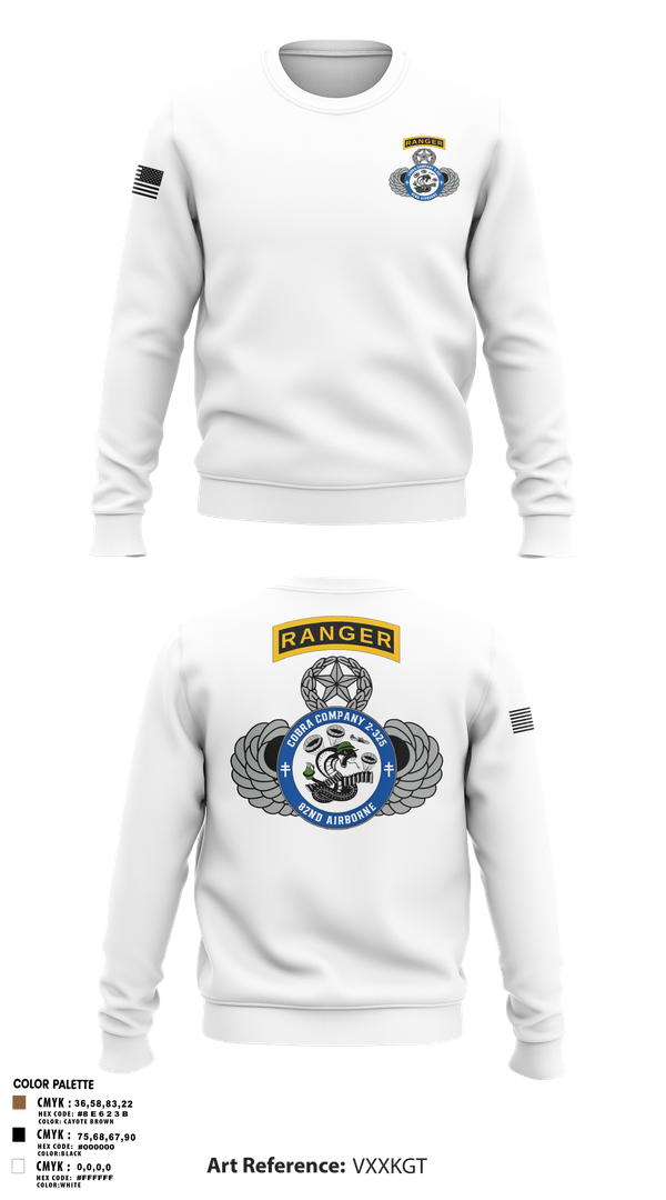 Crew Neck Sweatshirt, Cobra Company, , Teamtime, Team time, sublimation, custom sports apparel, team uniforms, spirit wear, spiritwear, sports uniforms, custom shirts, team store, custom team store, fundraiser sports, apparel fundraiser