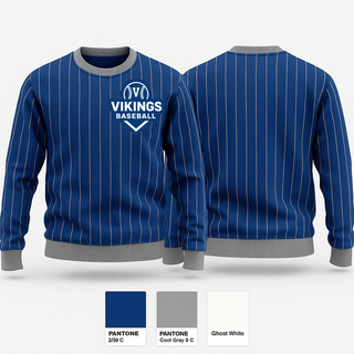 Crew Neck Sweatshirt, Vikings, Baseball, Teamtime, Team time, sublimation, custom sports apparel, team uniforms, spirit wear, spiritwear, sports uniforms, custom shirts, team store, custom team store, fundraiser sports, apparel fundraiser