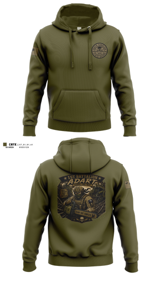 Hoodie, 1st Battalion, National Guard, Teamtime, Team time, sublimation, custom sports apparel, team uniforms, spirit wear, spiritwear, sports uniforms, custom shirts, team store, custom team store, fundraiser sports, apparel fundraiser