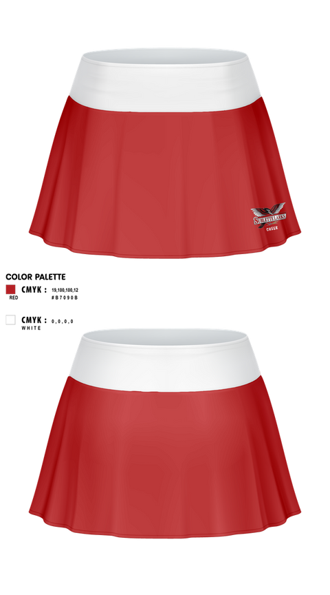 Skort, Sublette Middle School Cheer, Cheer, Teamtime, Team time, sublimation, custom sports apparel, team uniforms, spirit wear, spiritwear, sports uniforms, custom shirts, team store, custom team store, fundraiser sports, apparel fundraiser