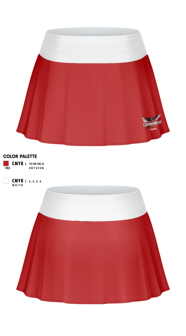 Skort, Sublette Middle School Cheer, Cheer, Teamtime, Team time, sublimation, custom sports apparel, team uniforms, spirit wear, spiritwear, sports uniforms, custom shirts, team store, custom team store, fundraiser sports, apparel fundraiser