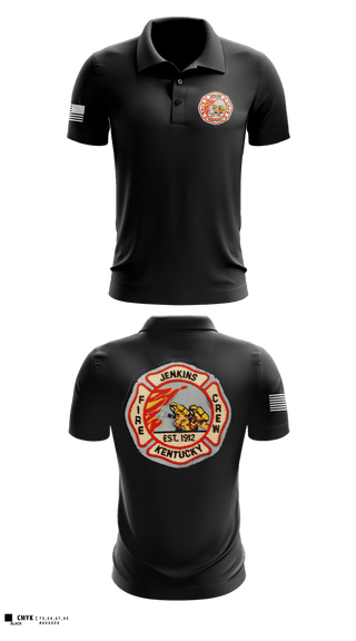 Short Sleeve Performance Polo, Jenkins fire department, Fire Department, Teamtime, Team time, sublimation, custom sports apparel, team uniforms, spirit wear, spiritwear, sports uniforms, custom shirts, team store, custom team store, fundraiser sports, apparel fundraiser