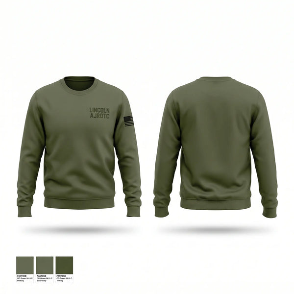 Crew Neck Sweatshirt, LINCOLN AJROTC, Army, Teamtime, Team time, sublimation, custom sports apparel, team uniforms, spirit wear, spiritwear, sports uniforms, custom shirts, team store, custom team store, fundraiser sports, apparel fundraiser