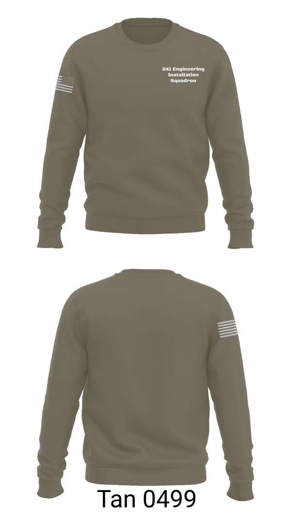 Crew Neck Sweatshirt, 241 Engineering Installation Squadron, National Guard, Teamtime, Team time, sublimation, custom sports apparel, team uniforms, spirit wear, spiritwear, sports uniforms, custom shirts, team store, custom team store, fundraiser sports, apparel fundraiser