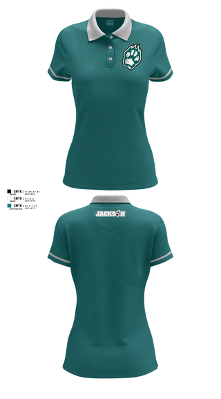 Womens Short Sleeve Performance Polo, Jackson Dance, Cheer, Teamtime, Team time, sublimation, custom sports apparel, team uniforms, spirit wear, spiritwear, sports uniforms, custom shirts, team store, custom team store, fundraiser sports, apparel fundraiser