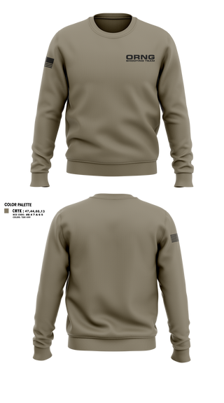 Crew Neck Sweatshirt, Oregon national guard shooting team, Army, Teamtime, Team time, sublimation, custom sports apparel, team uniforms, spirit wear, spiritwear, sports uniforms, custom shirts, team store, custom team store, fundraiser sports, apparel fundraiser