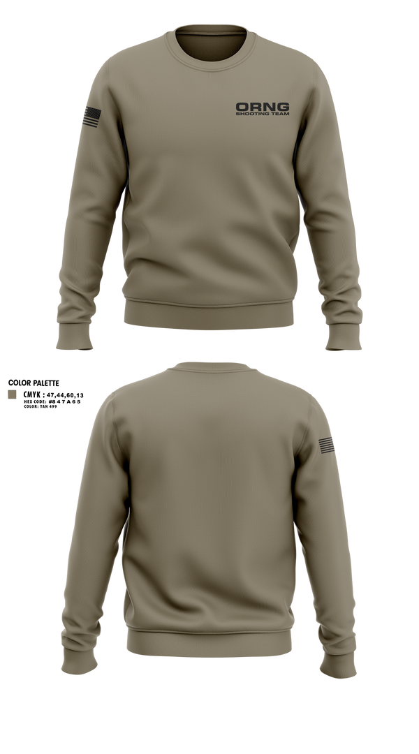 Crew Neck Sweatshirt, Oregon national guard shooting team, Army, Teamtime, Team time, sublimation, custom sports apparel, team uniforms, spirit wear, spiritwear, sports uniforms, custom shirts, team store, custom team store, fundraiser sports, apparel fundraiser