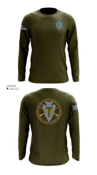 Long Sleeve Performance Shirt, 36th Infantry Division A Co 1-141, , Teamtime, Team time, sublimation, custom sports apparel, team uniforms, spirit wear, spiritwear, sports uniforms, custom shirts, team store, custom team store, fundraiser sports, apparel fundraiser