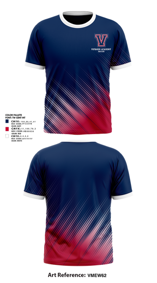 Short Sleeve Performance Shirt, Voyager Academy Men's Soccer, Men's Soccer, Teamtime, Team time, sublimation, custom sports apparel, team uniforms, spirit wear, spiritwear, sports uniforms, custom shirts, team store, custom team store, fundraiser sports, apparel fundraiser