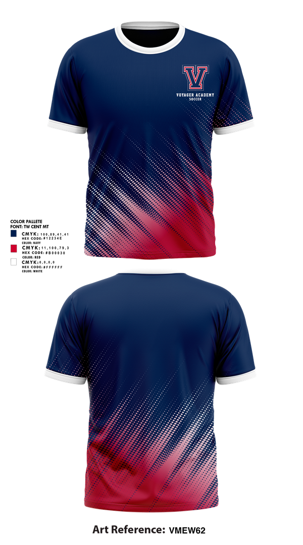 Short Sleeve Performance Shirt, Voyager Academy Men's Soccer, Men's Soccer, Teamtime, Team time, sublimation, custom sports apparel, team uniforms, spirit wear, spiritwear, sports uniforms, custom shirts, team store, custom team store, fundraiser sports, apparel fundraiser