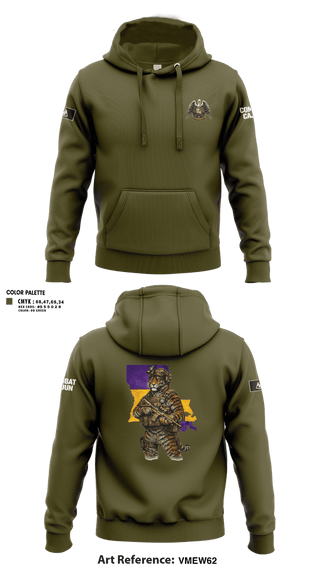 Hoodie, Louisiana State Guard, Army, Teamtime, Team time, sublimation, custom sports apparel, team uniforms, spirit wear, spiritwear, sports uniforms, custom shirts, team store, custom team store, fundraiser sports, apparel fundraiser