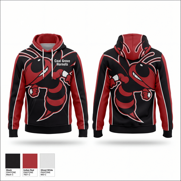Hoodie, Coal Grove Hornets, , Teamtime, Team time, sublimation, custom sports apparel, team uniforms, spirit wear, spiritwear, sports uniforms, custom shirts, team store, custom team store, fundraiser sports, apparel fundraiser