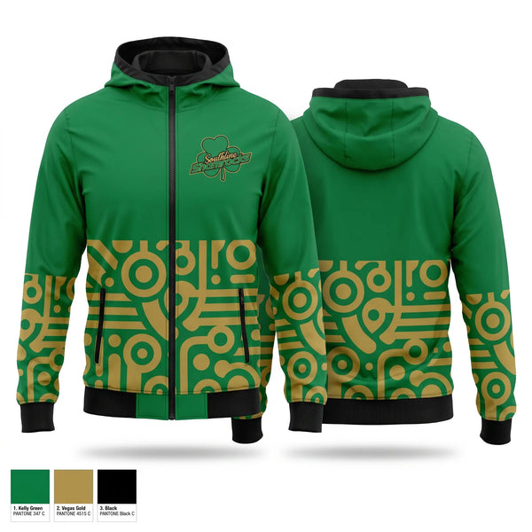 Windbreaker, Southline Shamrocks, Baseball, Teamtime, Team time, sublimation, custom sports apparel, team uniforms, spirit wear, spiritwear, sports uniforms, custom shirts, team store, custom team store, fundraiser sports, apparel fundraiser