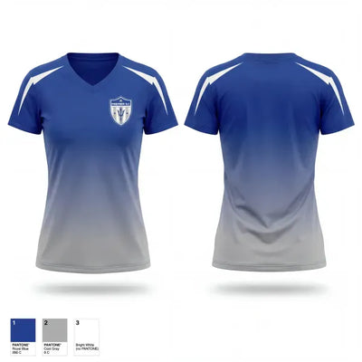 Premier United SC 9129175 Women's Short Sleeve V-neck Shirt - 1