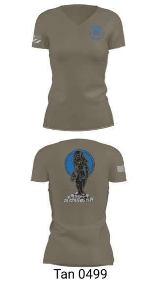 Womens Short Sleeve Vneck Shirt, Assassin Troop, 2-15 CAV, Army, Teamtime, Team time, sublimation, custom sports apparel, team uniforms, spirit wear, spiritwear, sports uniforms, custom shirts, team store, custom team store, fundraiser sports, apparel fundraiser