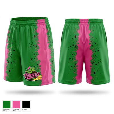 Turtles Athletic Shorts With Pockets - 1