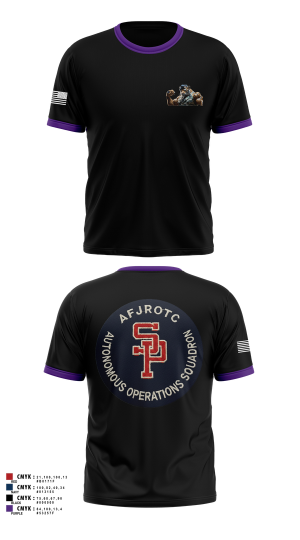 Short Sleeve Performance Shirt, AFJROTC MS-081 DRONE TEAM, , Teamtime, Team time, sublimation, custom sports apparel, team uniforms, spirit wear, spiritwear, sports uniforms, custom shirts, team store, custom team store, fundraiser sports, apparel fundraiser