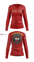 2-82 FAR, 1CD DIVARTY, SPUR Women's Long Sleeve V-neck Shirt - 50