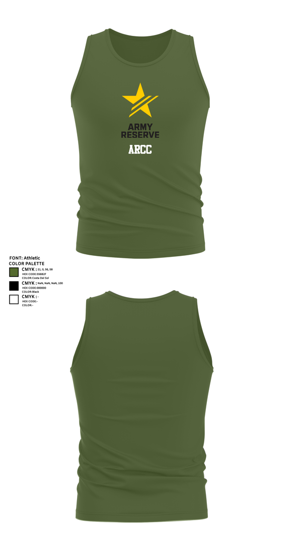 Tank Top, ARCC, Army, Teamtime, Team time, sublimation, custom sports apparel, team uniforms, spirit wear, spiritwear, sports uniforms, custom shirts, team store, custom team store, fundraiser sports, apparel fundraiser