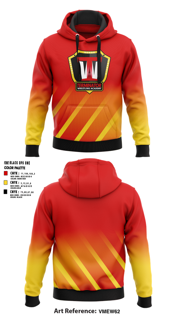 Hoodie, Terminator Wrestling Academy, Wrestling, Teamtime, Team time, sublimation, custom sports apparel, team uniforms, spirit wear, spiritwear, sports uniforms, custom shirts, team store, custom team store, fundraiser sports, apparel fundraiser