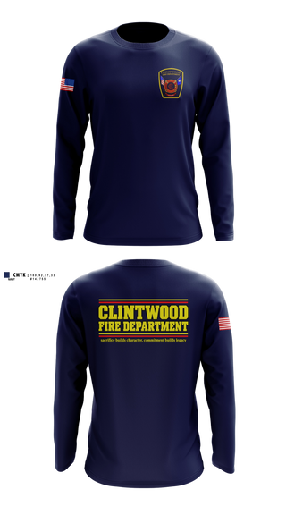 Long Sleeve Performance Shirt, Clintwood Fire Department, Fire Department, Teamtime, Team time, sublimation, custom sports apparel, team uniforms, spirit wear, spiritwear, sports uniforms, custom shirts, team store, custom team store, fundraiser sports, apparel fundraiser