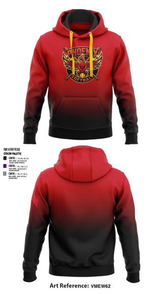 Hoodie, Phoenix Softball, Softball, Teamtime, Team time, sublimation, custom sports apparel, team uniforms, spirit wear, spiritwear, sports uniforms, custom shirts, team store, custom team store, fundraiser sports, apparel fundraiser