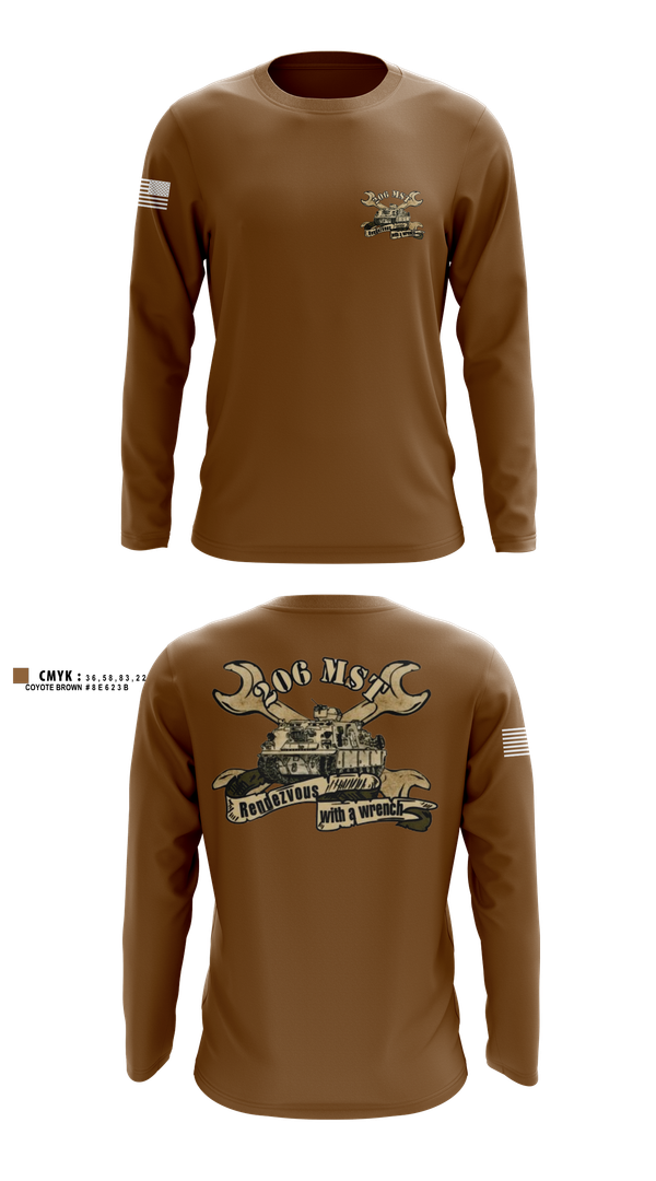 Long Sleeve Performance Shirt, 206th MST, Army, Teamtime, Team time, sublimation, custom sports apparel, team uniforms, spirit wear, spiritwear, sports uniforms, custom shirts, team store, custom team store, fundraiser sports, apparel fundraiser