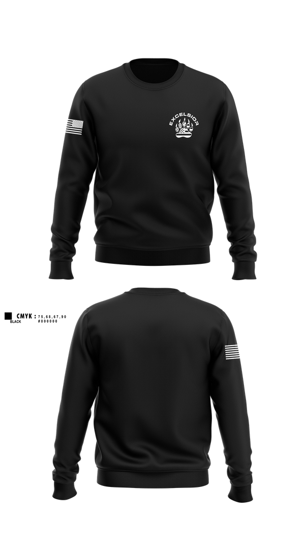 Crew Neck Sweatshirt, Excelsior, , Teamtime, Team time, sublimation, custom sports apparel, team uniforms, spirit wear, spiritwear, sports uniforms, custom shirts, team store, custom team store, fundraiser sports, apparel fundraiser