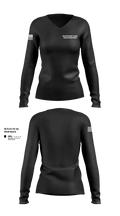 Thlopthlocco Tribal Police Department 46612578 Women's Long Sleeve V-neck Shirt - 2