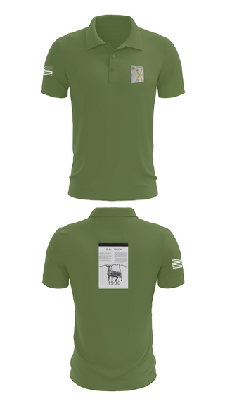 Short Sleeve Performance Polo, 2nd Armored Cavalry Regiment, , Teamtime, Team time, sublimation, custom sports apparel, team uniforms, spirit wear, spiritwear, sports uniforms, custom shirts, team store, custom team store, fundraiser sports, apparel fundraiser