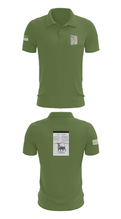 2nd Armored Cavalry Regiment 7857007 Short Sleeve Performance Polo - 47