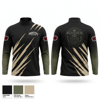 Quarter Zip Jacket, Proactive Patrol Club, Police, Teamtime, Team time, sublimation, custom sports apparel, team uniforms, spirit wear, spiritwear, sports uniforms, custom shirts, team store, custom team store, fundraiser sports, apparel fundraiser