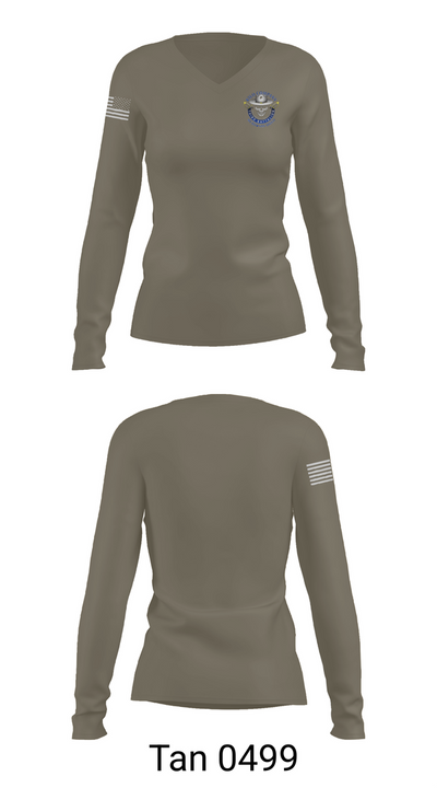 Kilo Strongest Most Feared 1965264 Women's Long Sleeve V-neck Shirt - 77