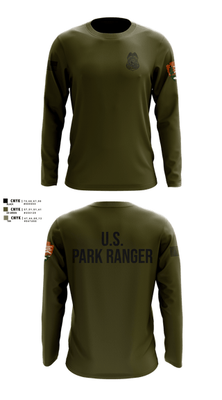 Long Sleeve Performance Shirt, NPS Ranger, Police, Teamtime, Team time, sublimation, custom sports apparel, team uniforms, spirit wear, spiritwear, sports uniforms, custom shirts, team store, custom team store, fundraiser sports, apparel fundraiser