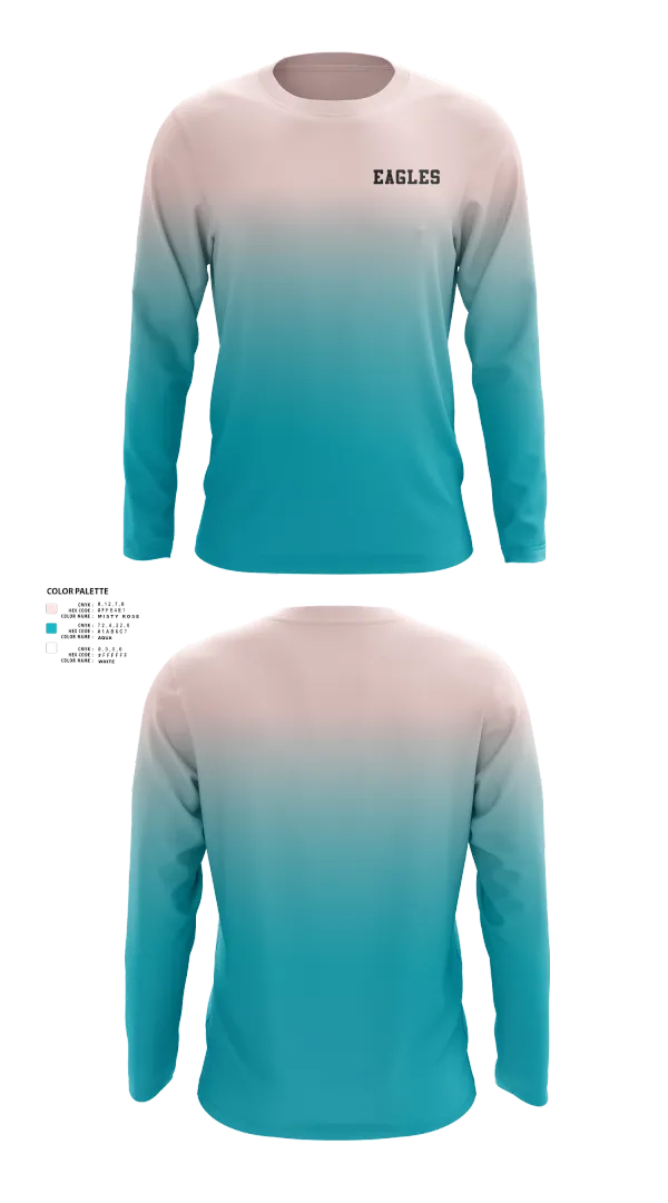 Long Sleeve Performance Shirt, Eagles, Women's Soccer, Teamtime, Team time, sublimation, custom sports apparel, team uniforms, spirit wear, spiritwear, sports uniforms, custom shirts, team store, custom team store, fundraiser sports, apparel fundraiser