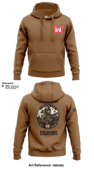Hoodie, 279 EN DET, Army, Teamtime, Team time, sublimation, custom sports apparel, team uniforms, spirit wear, spiritwear, sports uniforms, custom shirts, team store, custom team store, fundraiser sports, apparel fundraiser