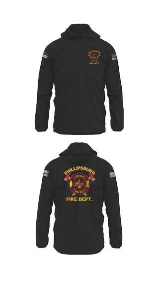 Windbreaker, PHILLIPSBURG FIRE DEPARTMENT, , Teamtime, Team time, sublimation, custom sports apparel, team uniforms, spirit wear, spiritwear, sports uniforms, custom shirts, team store, custom team store, fundraiser sports, apparel fundraiser