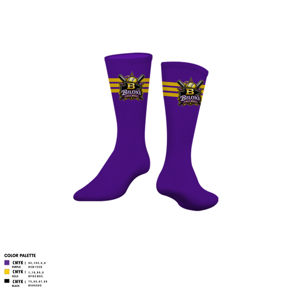 Custom Socks, Biloxi, Softball, Teamtime, Team time, sublimation, custom sports apparel, team uniforms, spirit wear, spiritwear, sports uniforms, custom shirts, team store, custom team store, fundraiser sports, apparel fundraiser