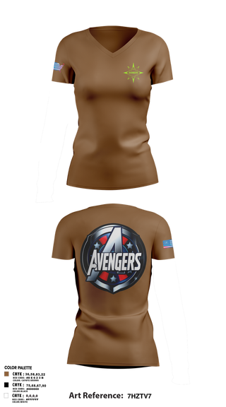 Womens Short Sleeve Vneck Shirt, 16th Ordnance battalion, , Teamtime, Team time, sublimation, custom sports apparel, team uniforms, spirit wear, spiritwear, sports uniforms, custom shirts, team store, custom team store, fundraiser sports, apparel fundraiser