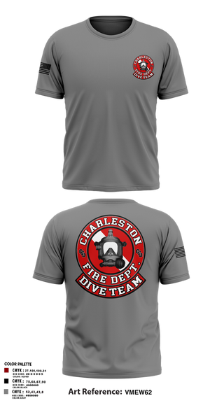 Old School Cotton Feel Shirt, Charleston Fire Dept Dive Team, Fire Department, Teamtime, Team time, sublimation, custom sports apparel, team uniforms, spirit wear, spiritwear, sports uniforms, custom shirts, team store, custom team store, fundraiser sports, apparel fundraiser